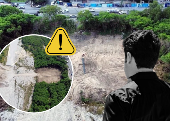 desmontes en el Río Santa Catarina